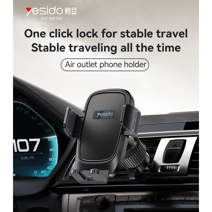 YESIDO Car Phone Holder - Secure and Adjustable Mount YESIDO Car Phone Holder - Secure and Adjustable Mount