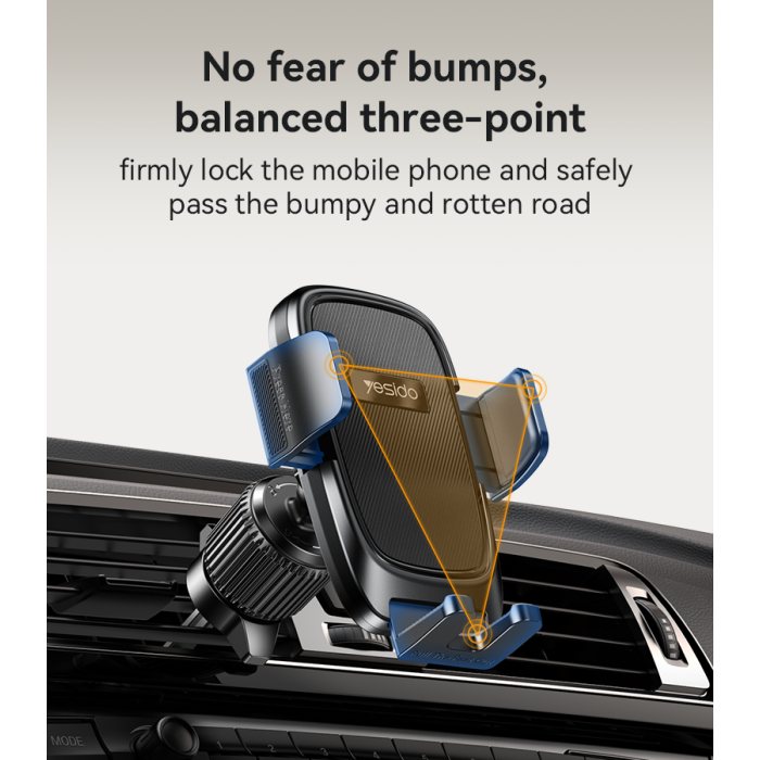 YESIDO Car Phone Holder - Secure and Adjustable Mount YESIDO Car Phone Holder - Secure and Adjustable Mount