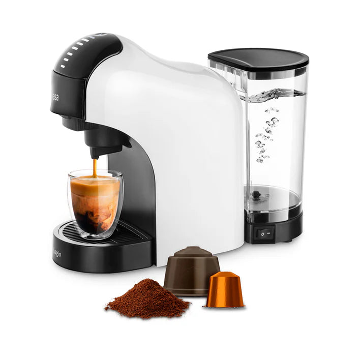 Ufesa Bellagio Bianca Coffee Machine – Multi-Capsule & Ground