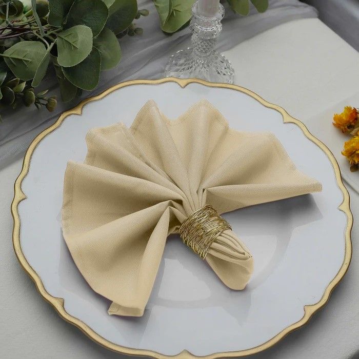Desideri Di Casa Irlanda 2-Piece Table Napkins - Beige