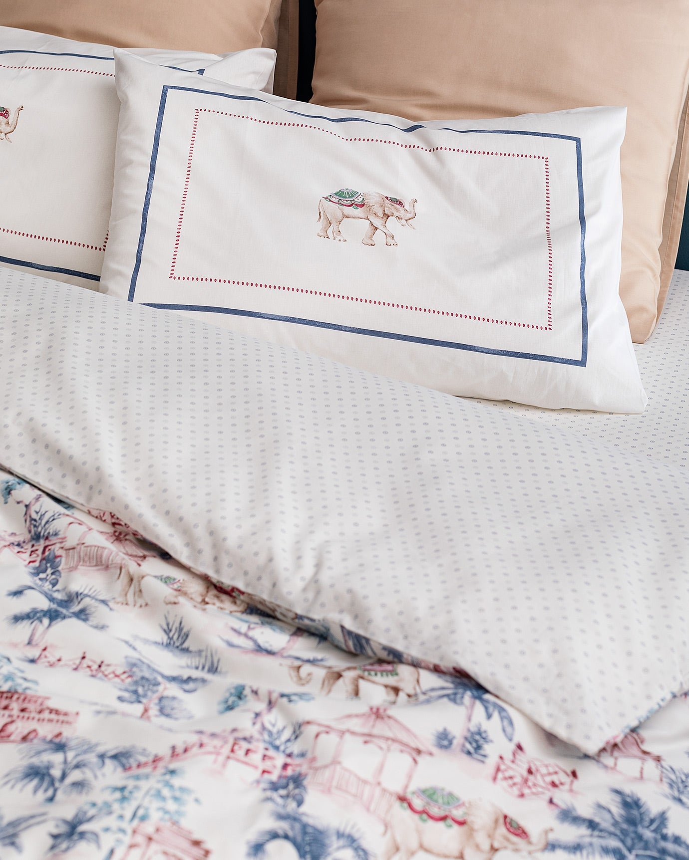 Iva Single Size  Fitted Duvet Cover Set - Ranforce Patterned - Madame Coco JO