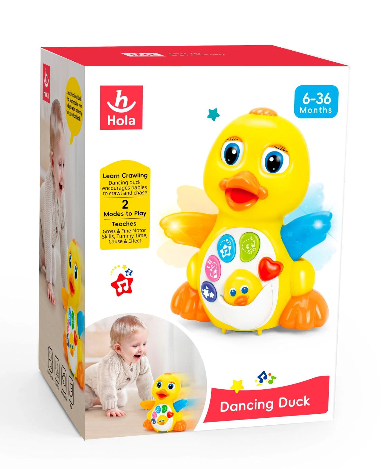 Hola Dancing Duck - Musical Singing & Dancing Toy with Lights Hola Dancing Duck - Musical Singing & Dancing Toy with Lights