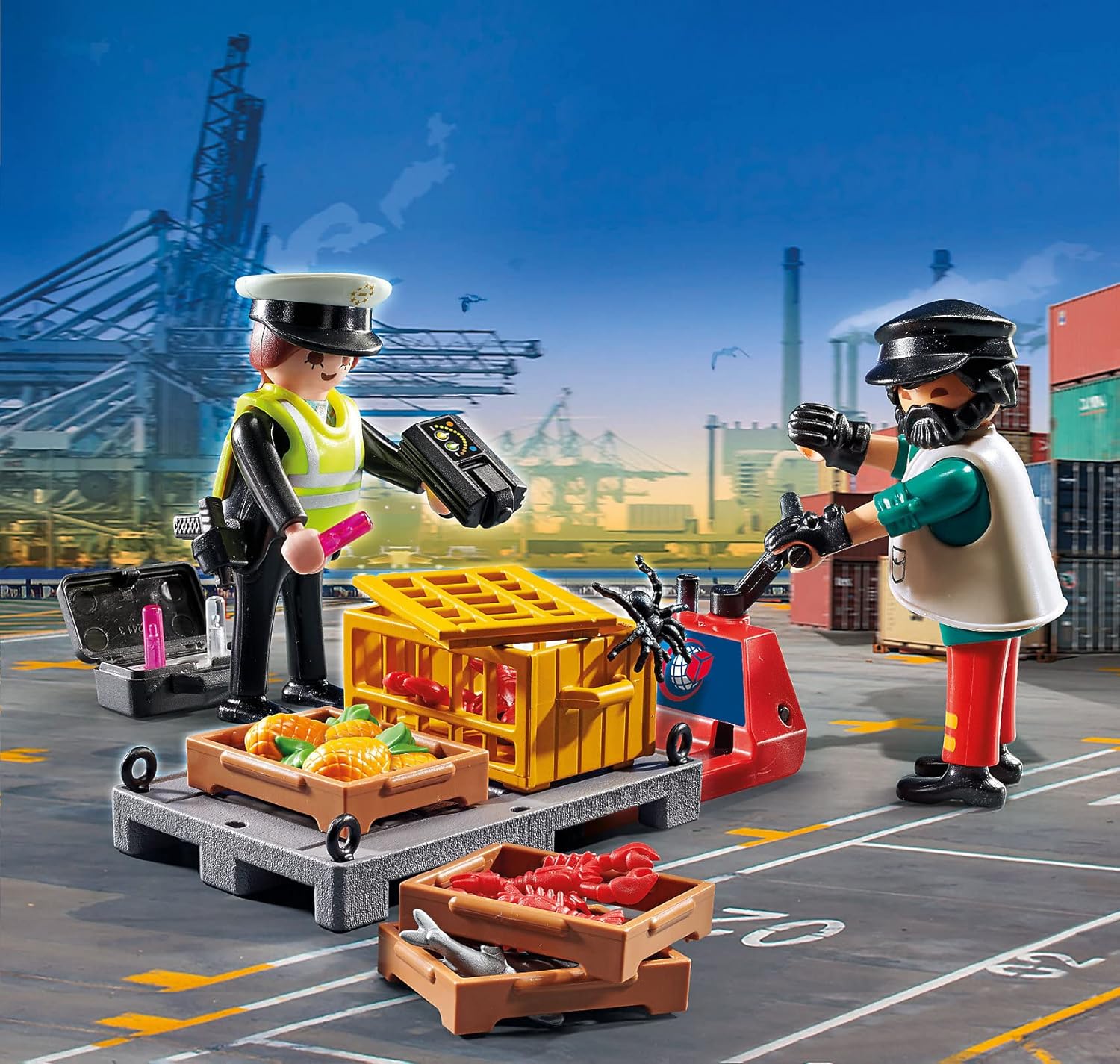 Playmobil Cargo Customs Check - Fun Role-Play Toy Playmobil Cargo Customs Check - Fun Role-Play Toy