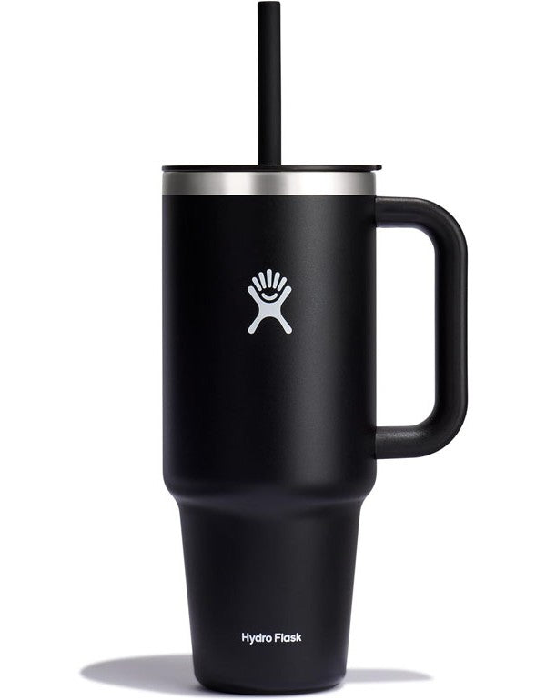 Hydro Flask 40oz Travel Tumbler | Lockable Straw Lid - Black