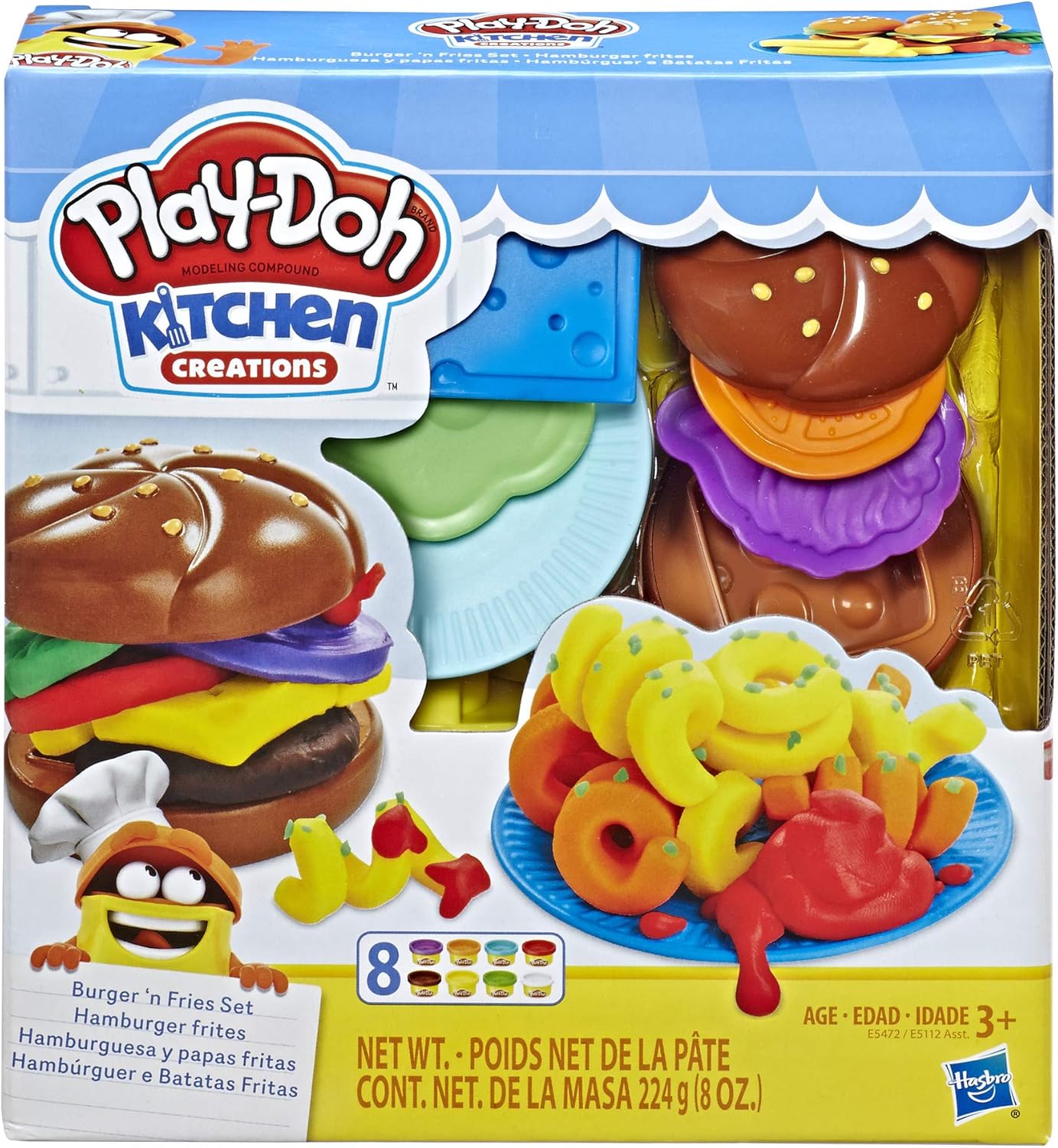 Hasbro Play-Doh Kitchen Creations Burger and Fries Hasbro Play-Doh Kitchen Creations Burger and Fries