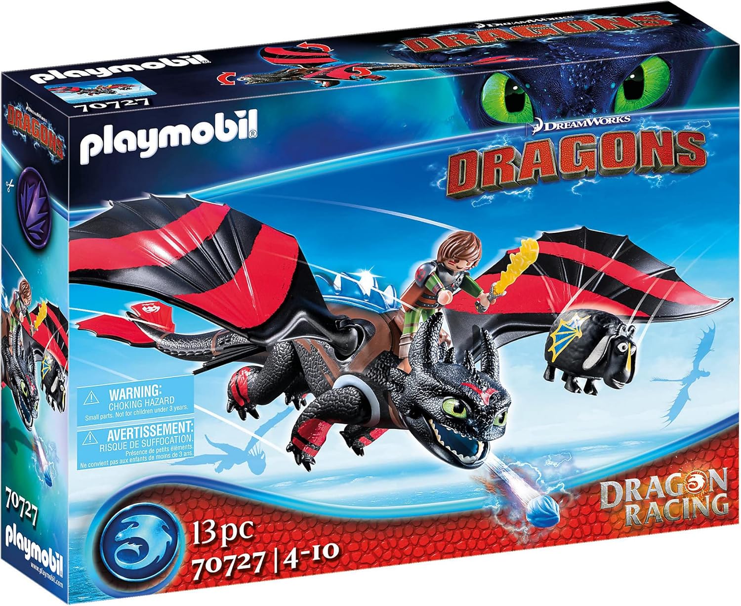 Playmobil Dragon Racing Hiccup & Toothless Adventure