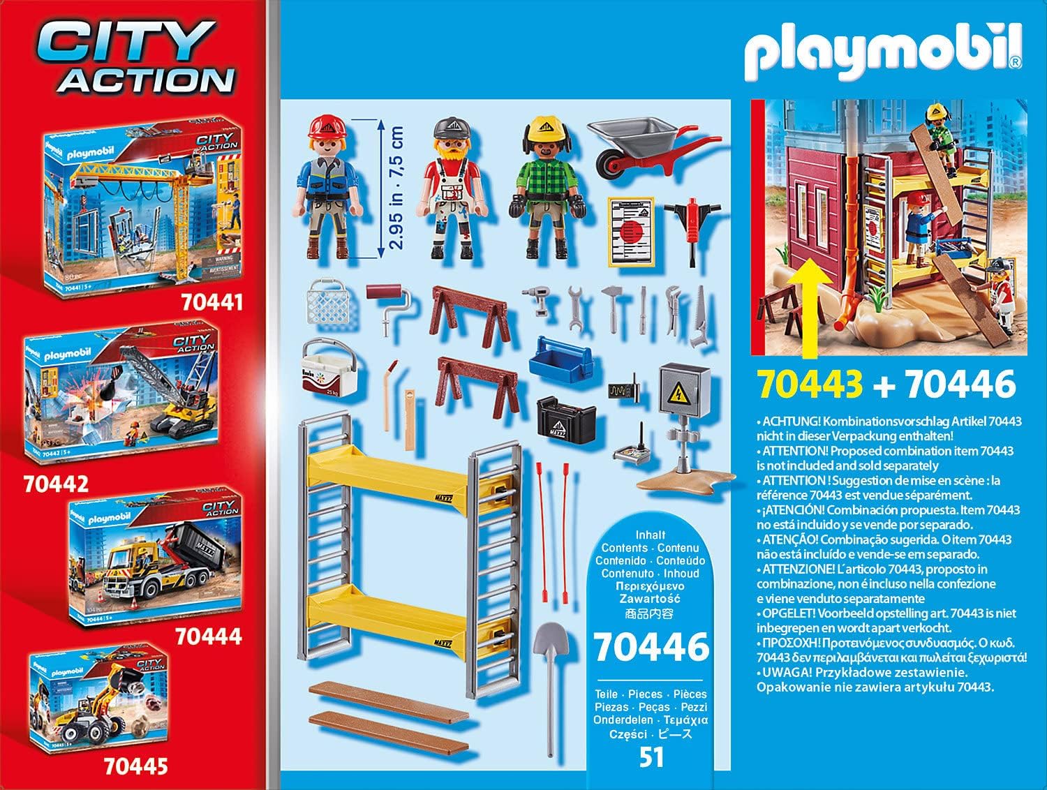 Playmobil Scaffolding with Workers - Interactive Play