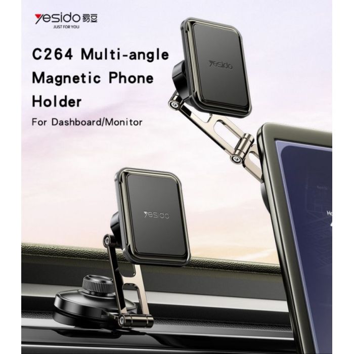 YESIDO Multi-Angle Magnetic Phone Holder with Rotating Arm YESIDO Multi-Angle Magnetic Phone Holder with Rotating Arm