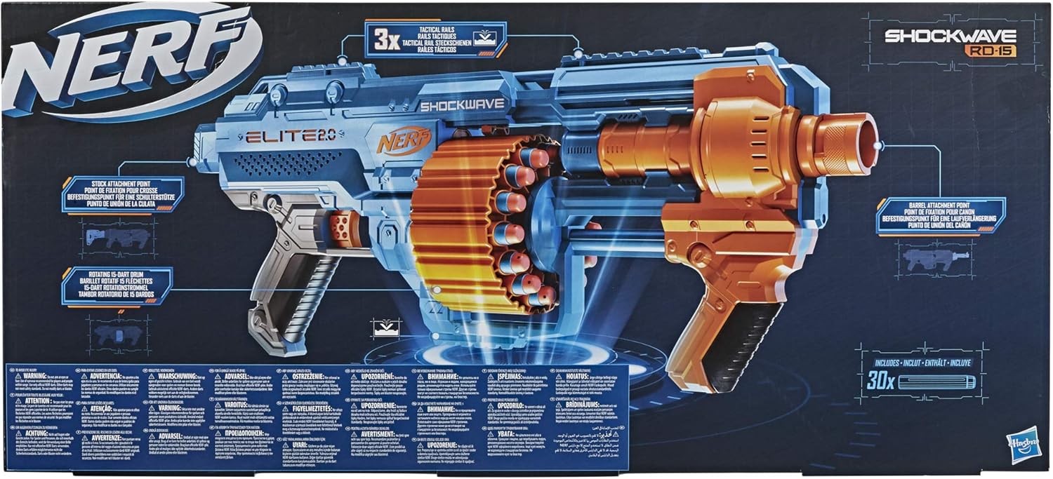 Hasbro Ner Elite 2.0 Shockwave Rd 15 Hasbro Ner Elite 2.0 Shockwave Rd 15