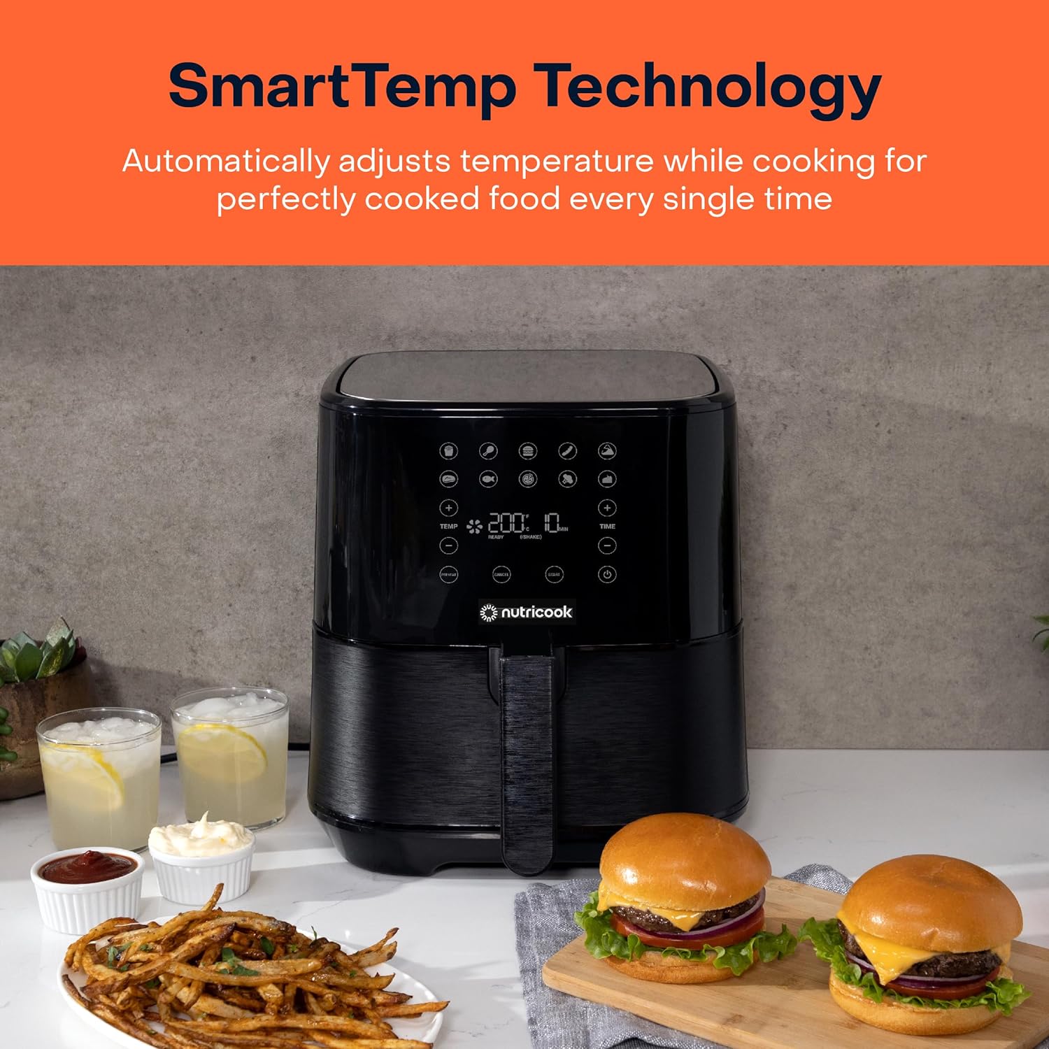 Nutricook Rapid Air fryer 2 / traditional deep fryer 5.5L - Black Nutricook Rapid Air fryer 2 / traditional deep fryer 5.5L - Black