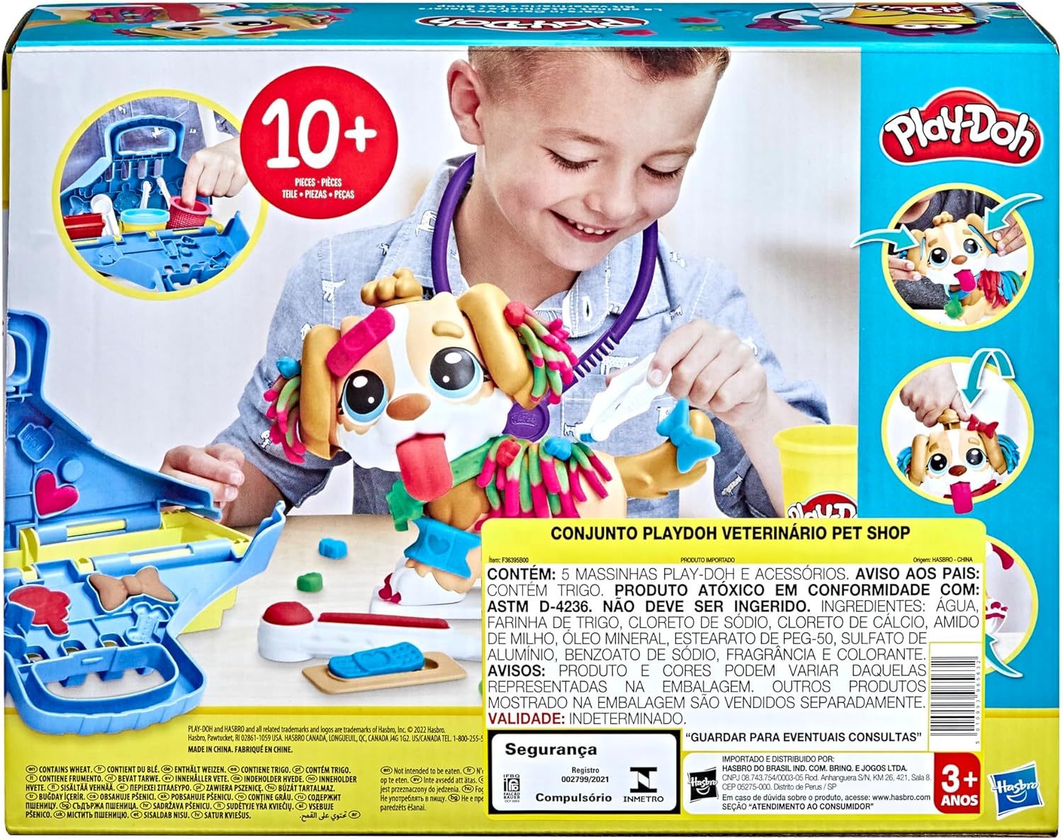 Hasbro Play-Doh Care 'n Carry Vet Set - Fun Pet Play for Kids