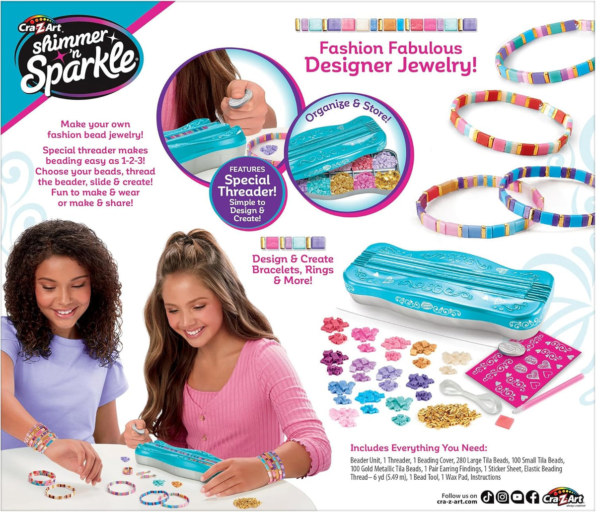 Cra-Z-Art Shimmer N Sparkle Fashion Studio – Make Your Own Tila Bead Jewellery