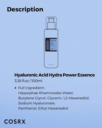 COSRX Hyaluronic Acid Hydra Power Essence 100ml – Lightweight Daily Toner for Dry & Sensitive Skin