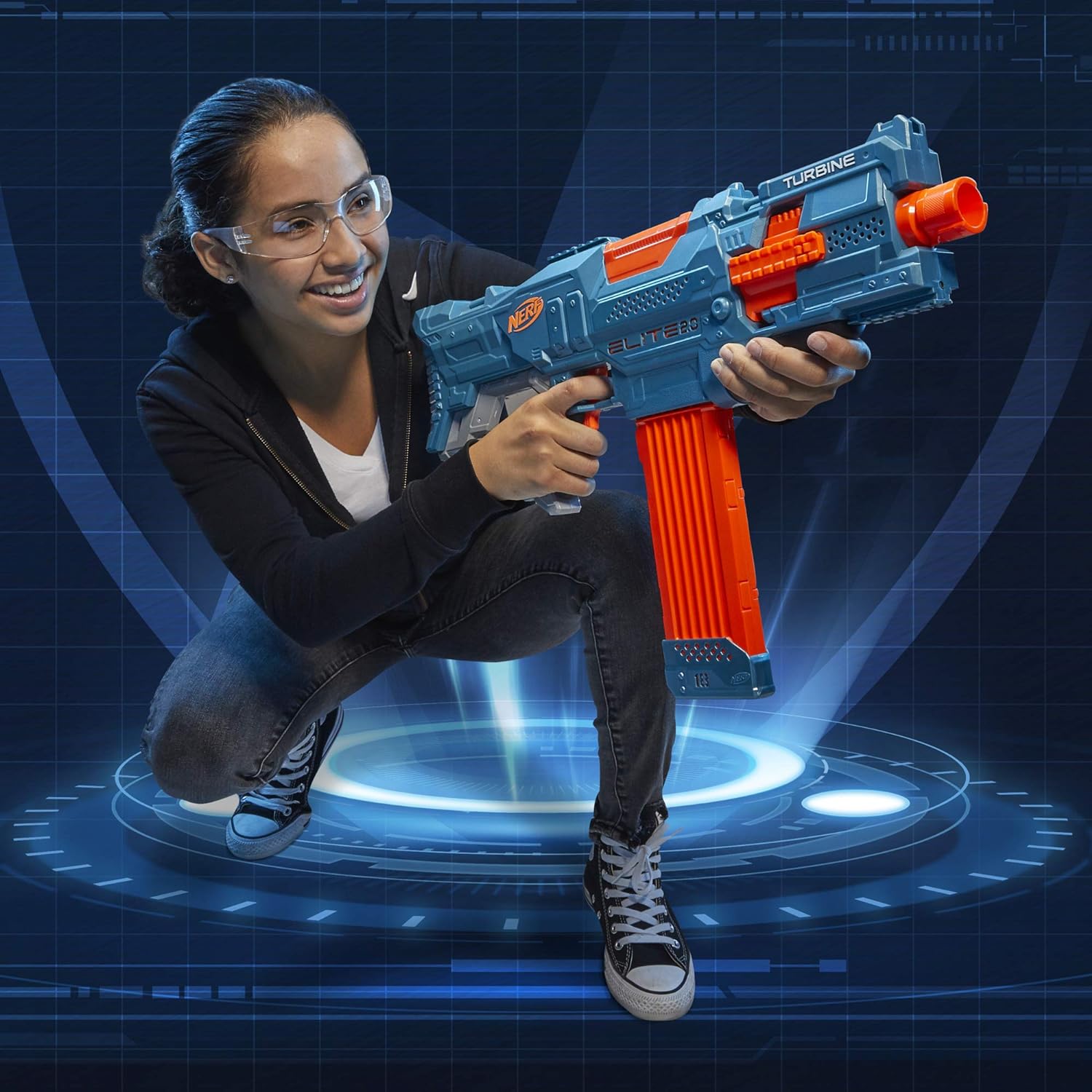 Hasbro Nerf Elite 2.0 Turbine Cs-18 Motorized Blaster Hasbro Nerf Elite 2.0 Turbine Cs-18 Motorized Blaster