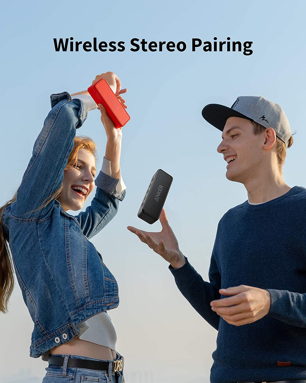 Anker Soundcore 2/ 12W Stereo/ Bluetooth 5/ IPX7/ 24-Hour Playtime - Black