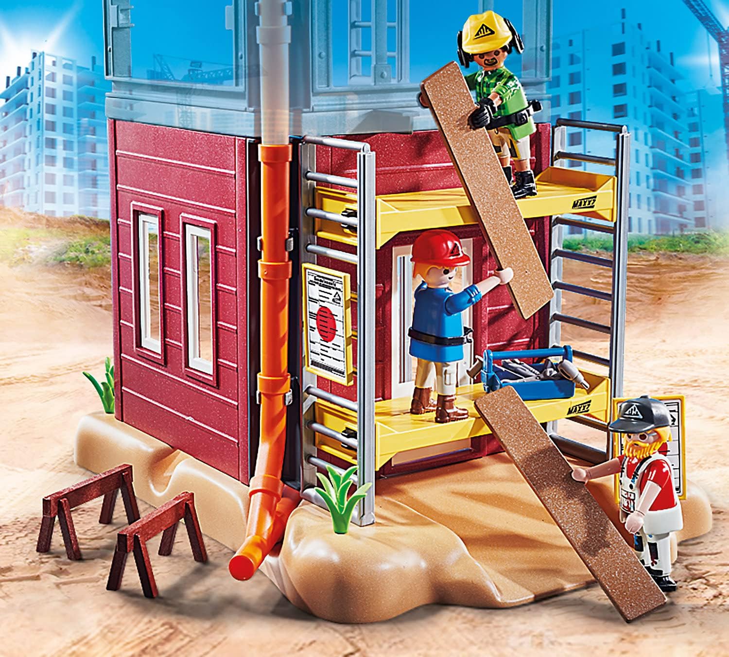Playmobil Scaffolding with Workers - Interactive Play Playmobil Scaffolding with Workers - Interactive Play