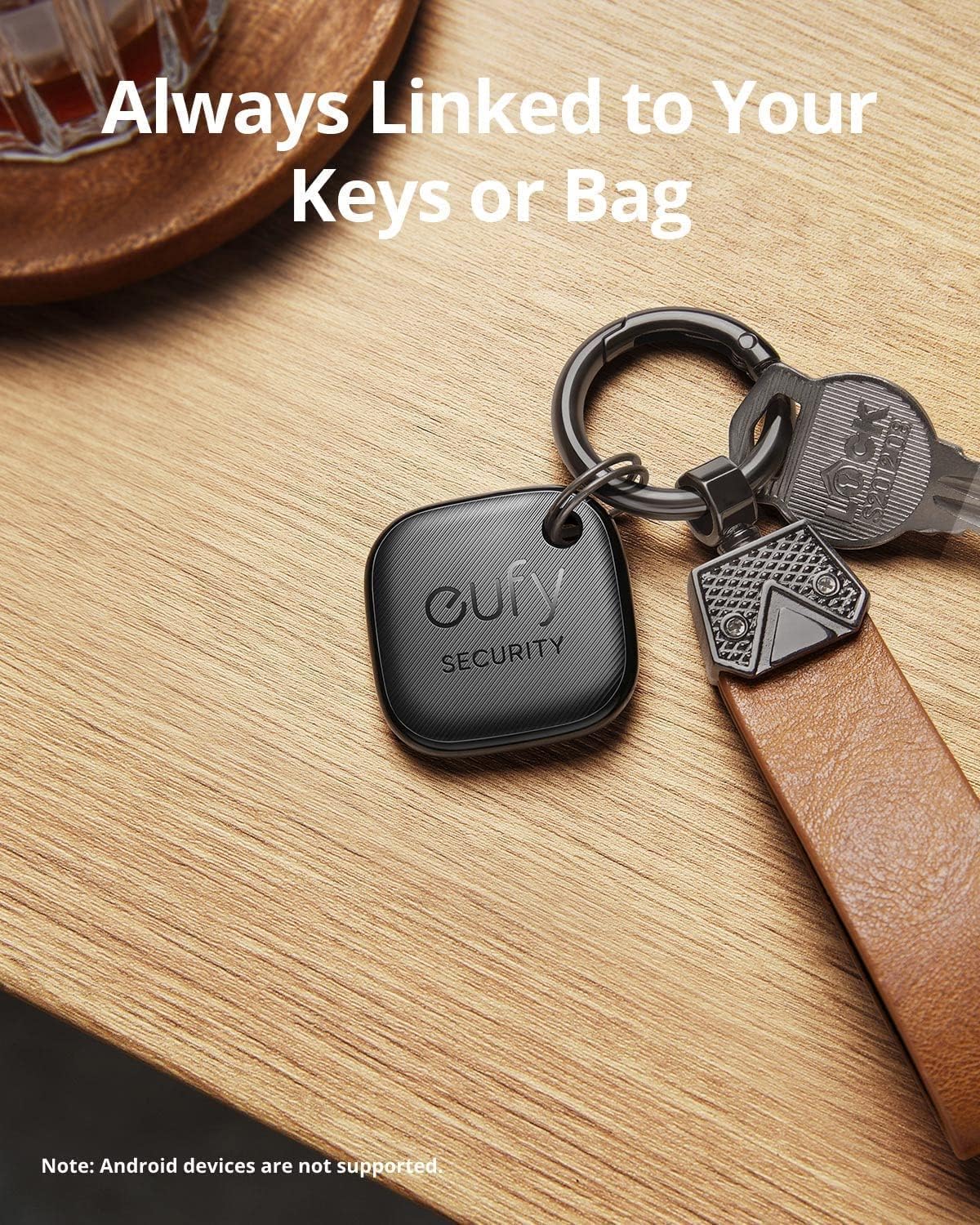 Anker Eufy Security SmartTrack Link Bluetooth Tracker for Earbuds and Luggage Water Resistant Works with Apple Find My - 1 Pack