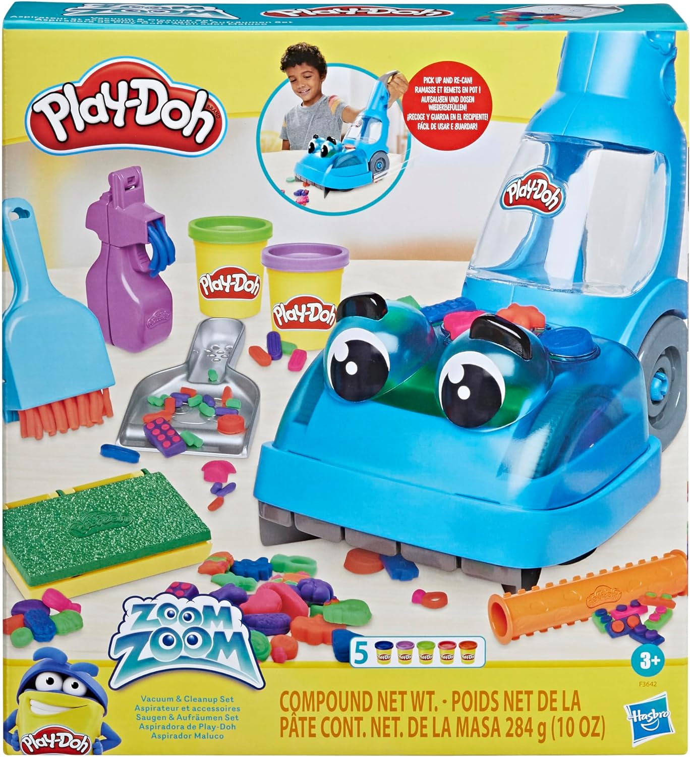 Hasbro Play-doh Zoom Zoom Vacuum And Cleanup Playset