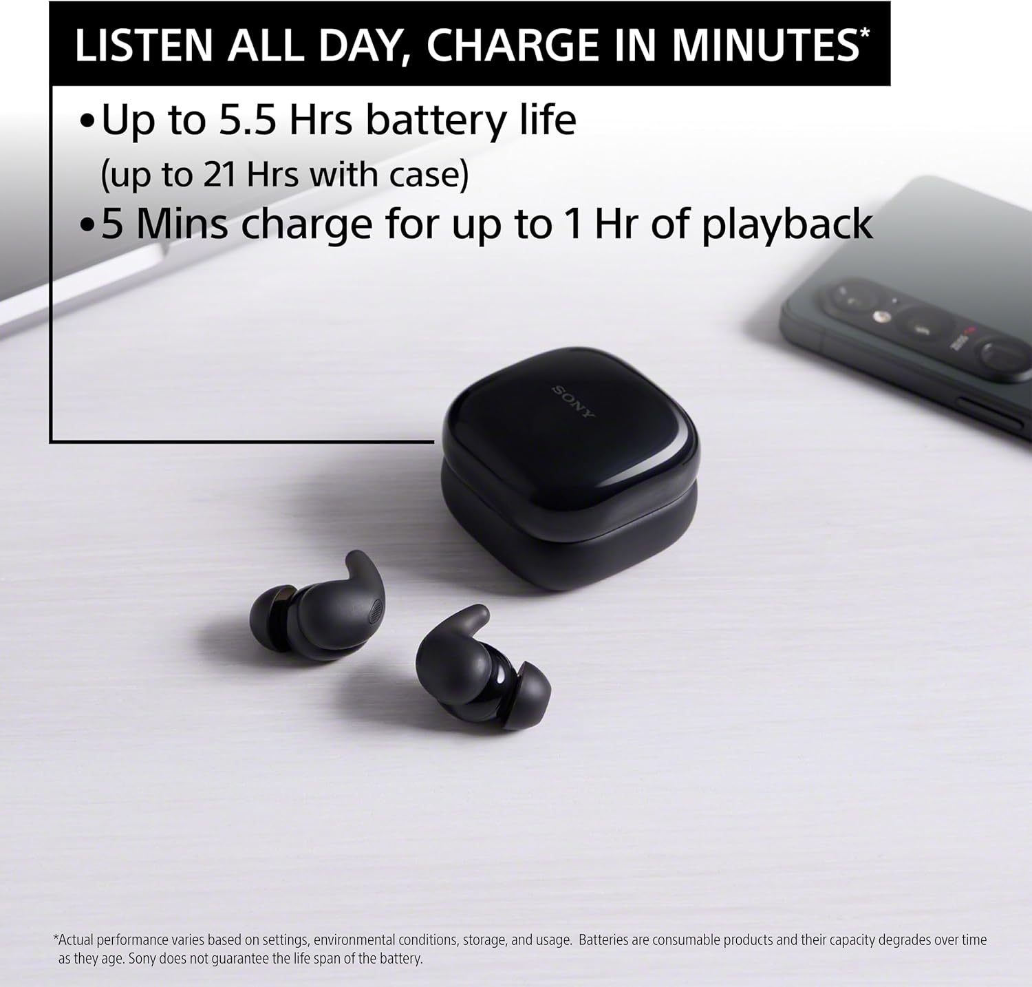 Sony LinkBuds Fit Wireless Earbuds – Noise Canceling & Comfort