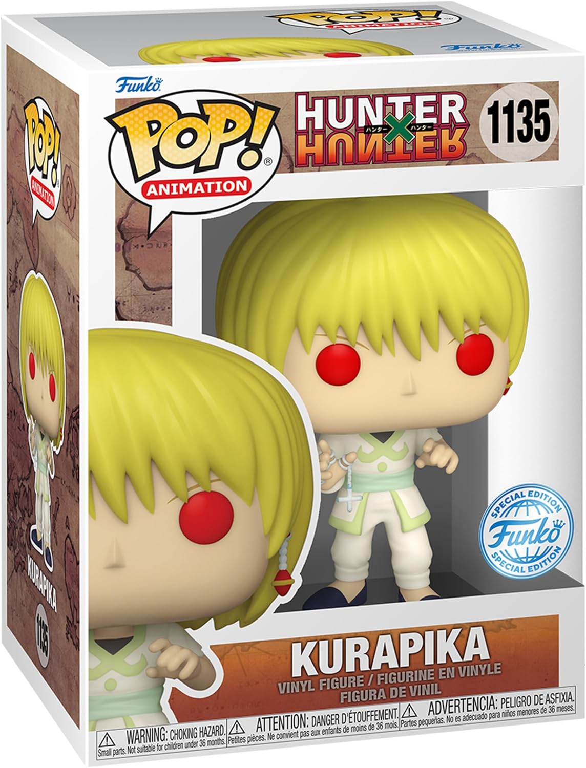 Funko Pop! Kurapika Scarlet Eyes  Exclusive Figure