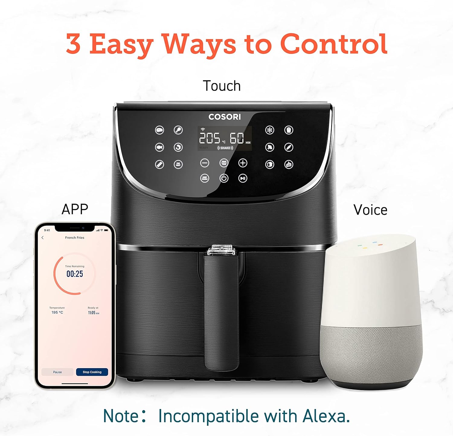 COSORI 5.5L Smart Air Fryer Oven 200 Recipes(Cookbook & Online) APP Control COSORI 5.5L Smart Air Fryer Oven 200 Recipes(Cookbook & Online) APP Control