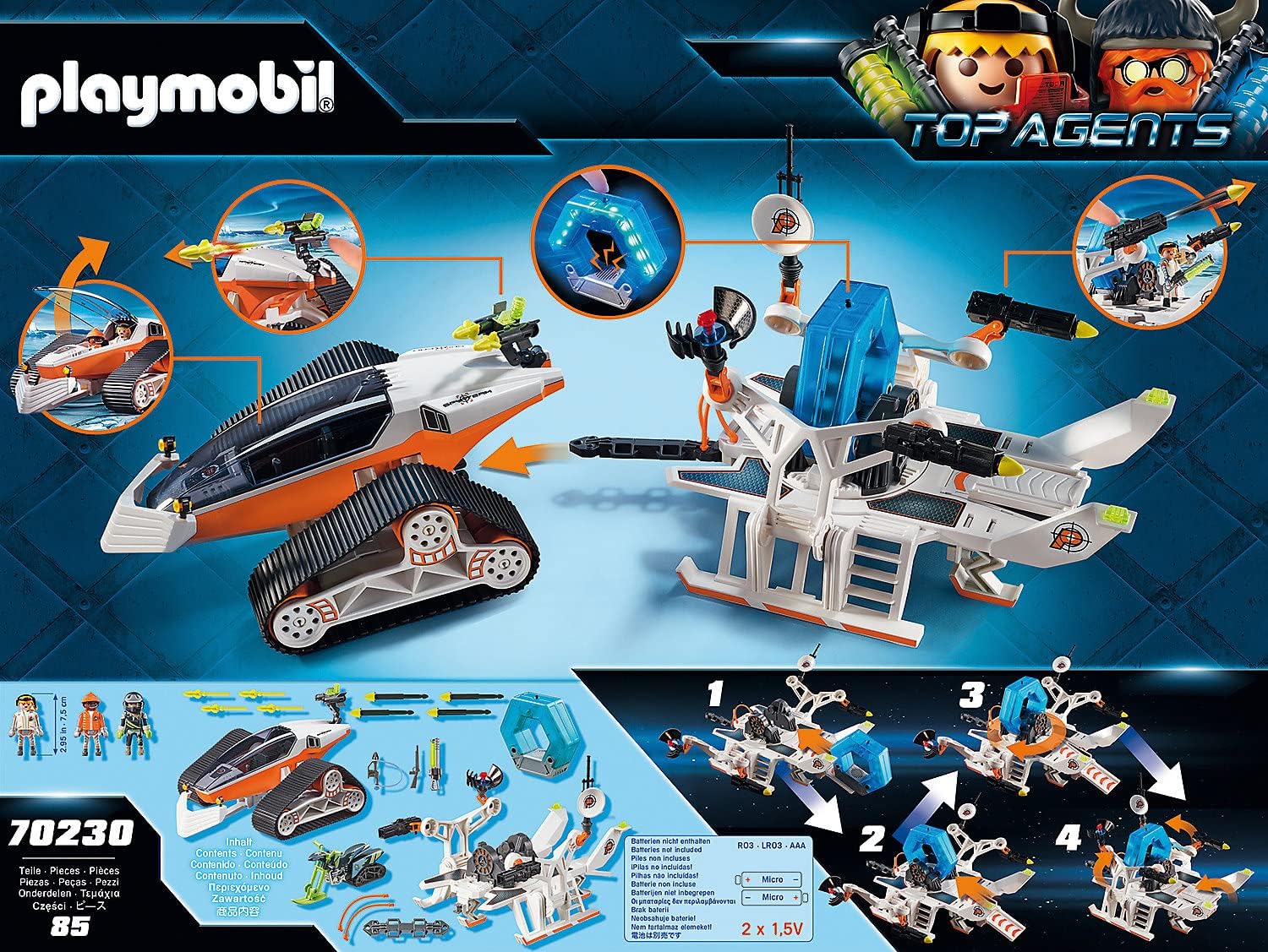 Playmobil Top Agents - Spy Sled with Light & Sound