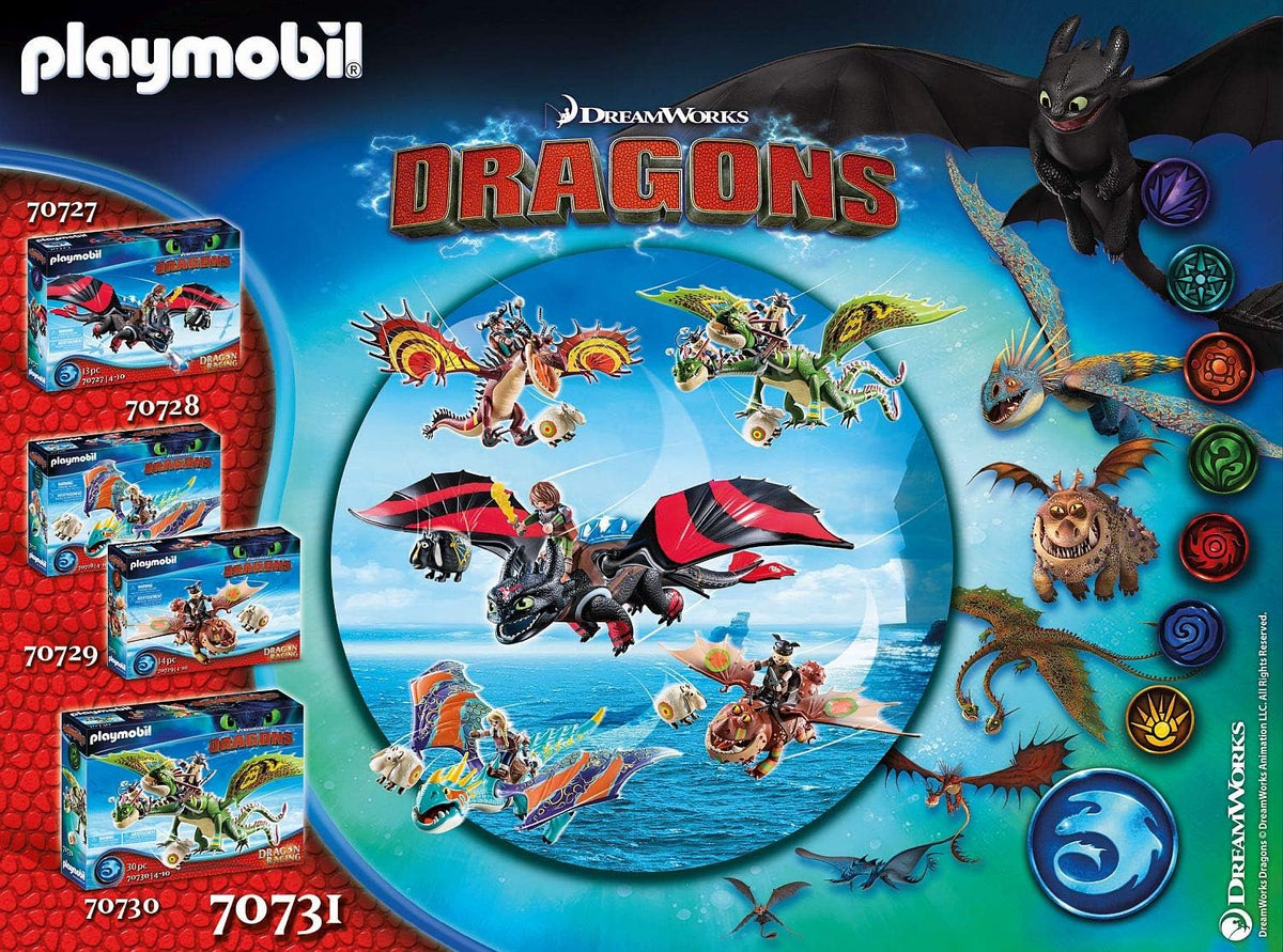 Playmobil Dragon Racing Snotlout & Hookfang Adventure Playmobil Dragon Racing Snotlout & Hookfang Adventure