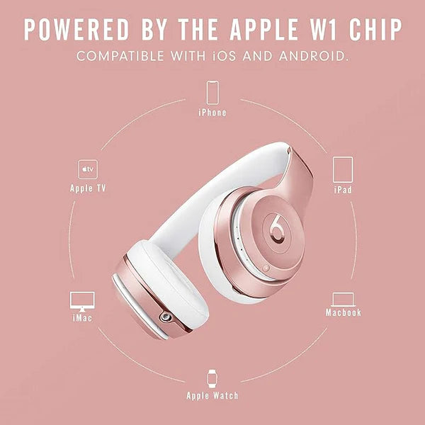 Beats Solo3 Wireless On-Ear Headphones - Apple W1 Chip, 40-Hour Battery Life