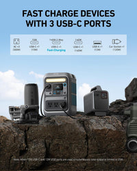 Anker SOLIX C300 Portable Power Station 288Wh 300W – Camping Solar Generator