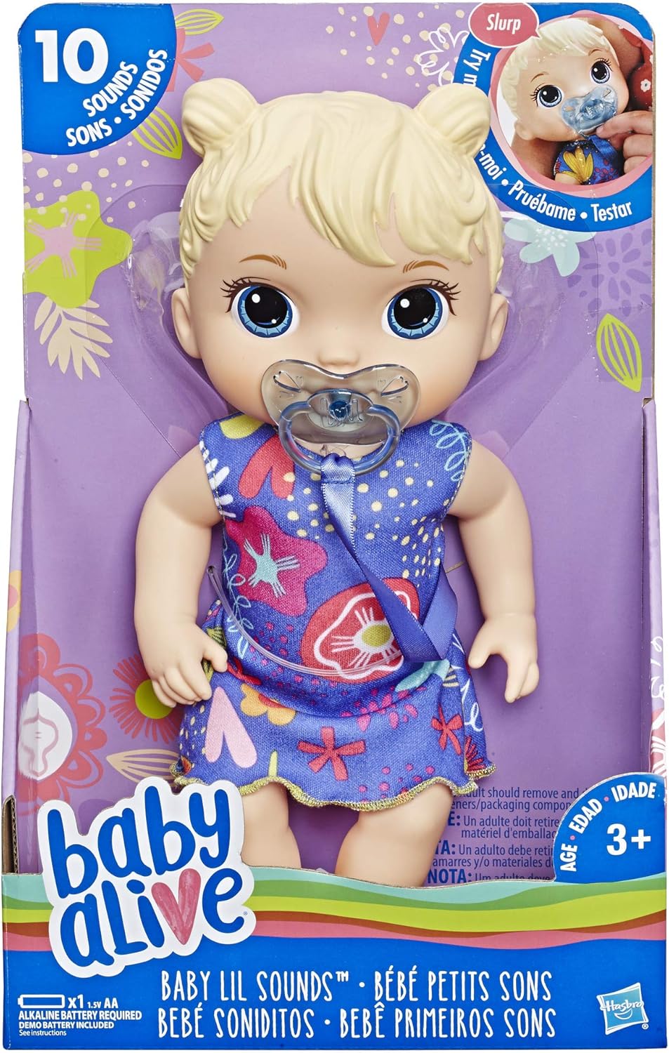 Hasbro Baby Alive Baby Lil' Sounds- Blonde