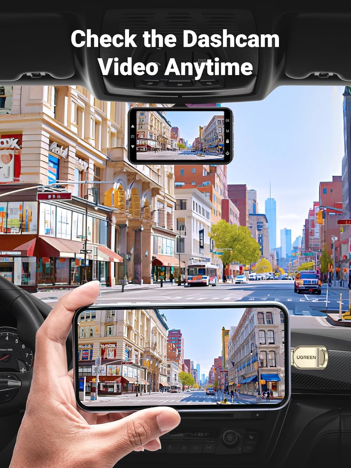 UGREEN قارئ كروت Micro SD إلى USB-C – معدن زنك، سريع ومحمول