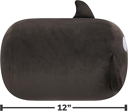 SQUISHMALLOWS MEDIUM PLUSH 12 INCH STACKABLE KAI ORCA - Black SQUISHMALLOWS MEDIUM PLUSH 12 INCH STACKABLE KAI ORCA - Black