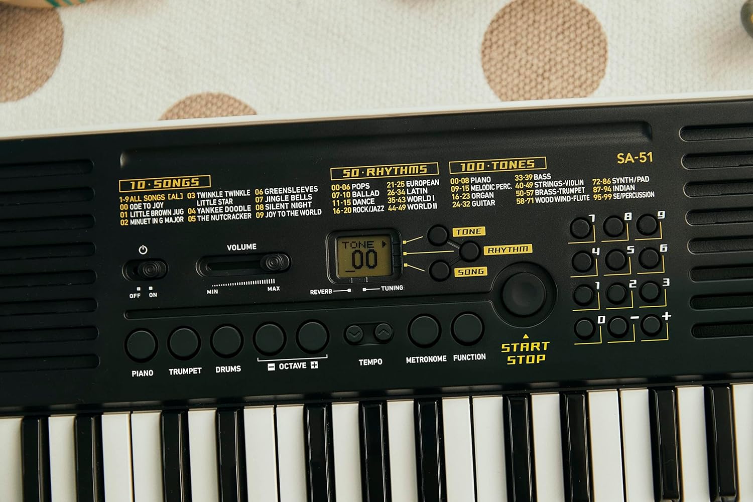 Casio tone Mini Keyboard with Piano tones - Black Casio tone Mini Keyboard with Piano tones - Black