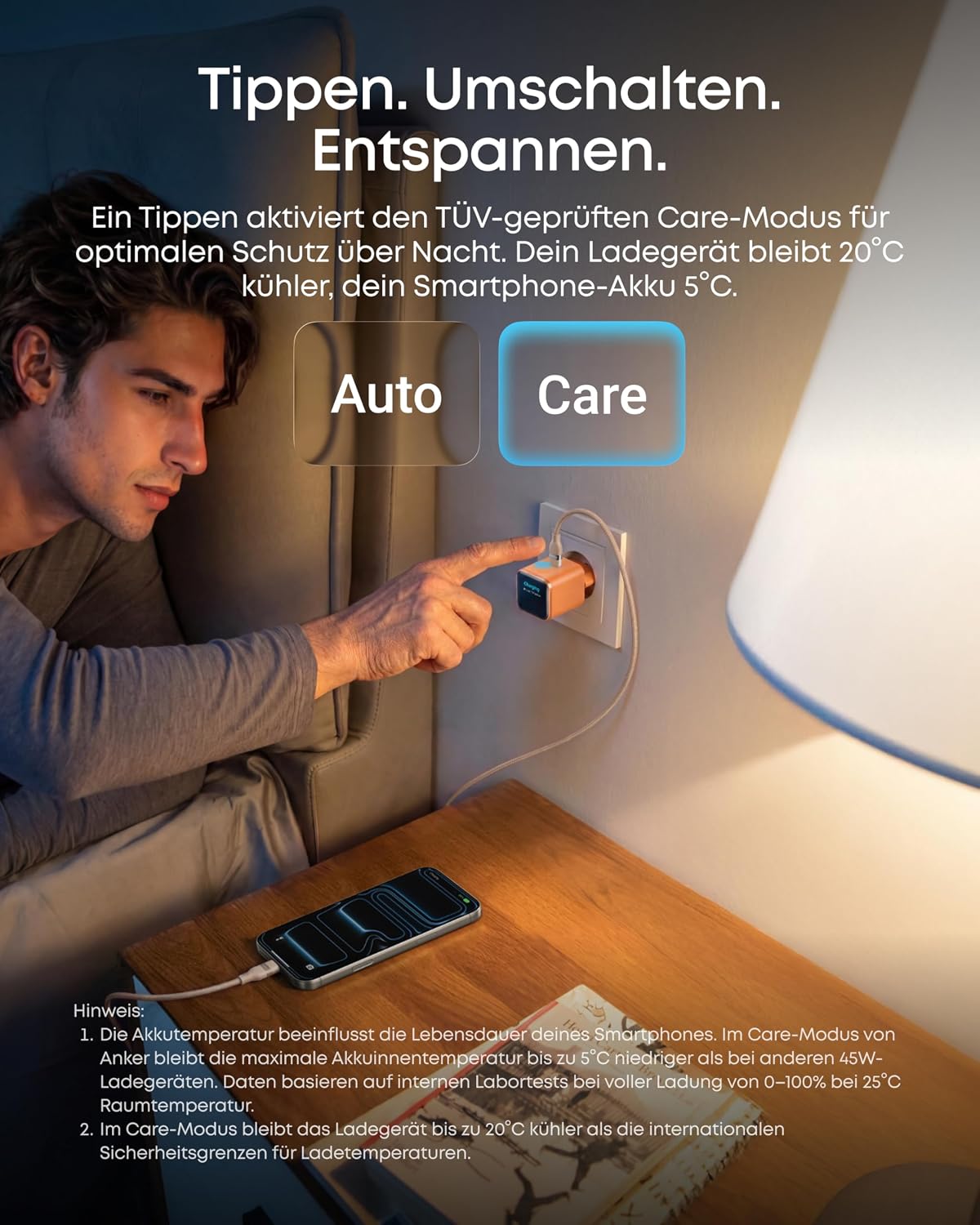 Anker Nano 45W USB-C Charger with Smart Display, GaN Fast Charger for iPhone 17/16/15, iPad, MacBook