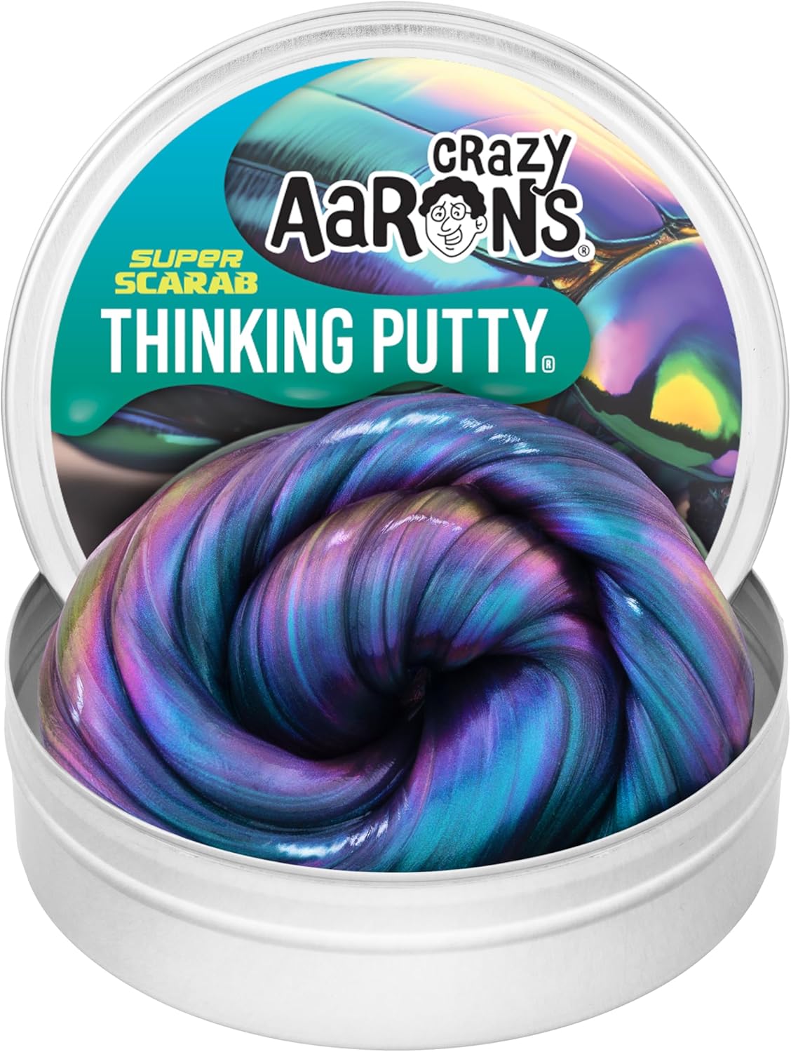 Crazy Aaron's Super Scarab Thinking Putty - Multi-Color Magic Crazy Aaron's Super Scarab Thinking Putty - Multi-Color Magic