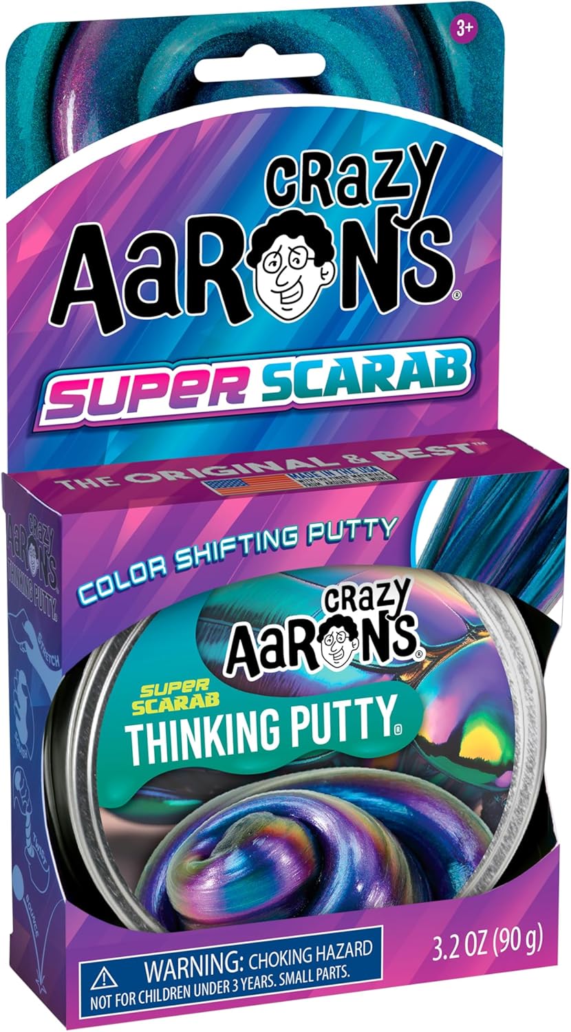Crazy Aaron's Super Scarab Thinking Putty - Multi-Color Magic Crazy Aaron's Super Scarab Thinking Putty - Multi-Color Magic