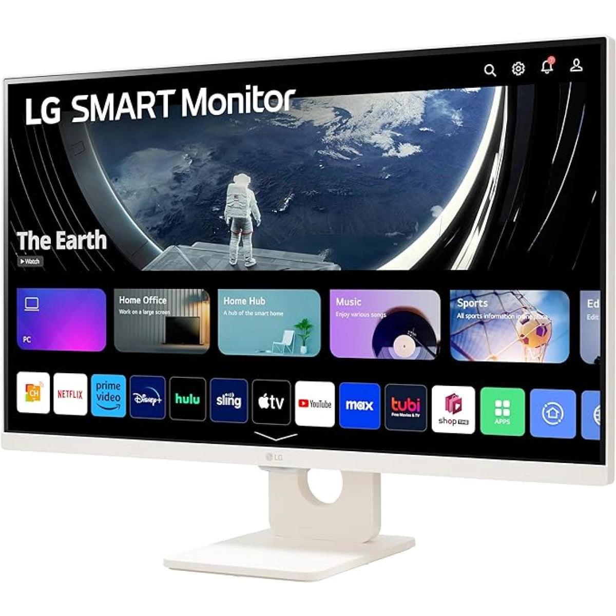 شاشة LG الذكية FHD IPS MyView مقاس 27 بوصة مع نظام التشغيل webOS ومكبرات صوت مدمجة