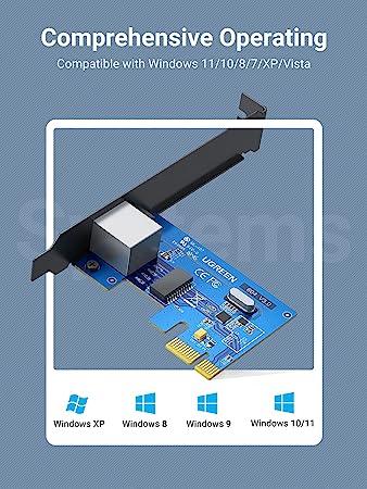 UGREEN Gigabit PCI Express Network Adapter - 10/100/1000Mbps UGREEN Gigabit PCI Express Network Adapter - 10/100/1000Mbps