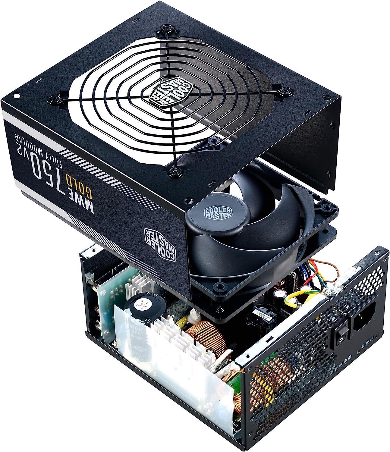 مزود الطاقة Cooler Master MWE750 V2 Full Modular المعتمد من 80+ Gold بقوة 750 واط 