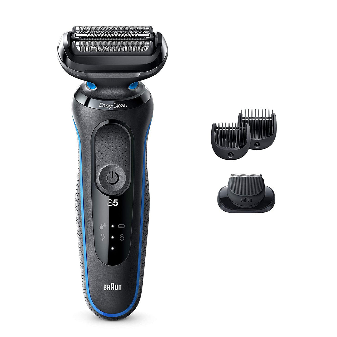 Braun Series 5: Rechargeable Wet & Dry Men's Electric Shaver with Precision Trimmer - BLACK