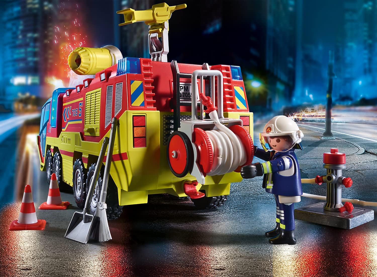 Playmobil Fire Truck with LKW - Firefighter Toy