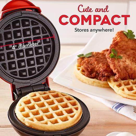Dash MINI WAFFLE MAKER - RED Dash MINI WAFFLE MAKER - RED