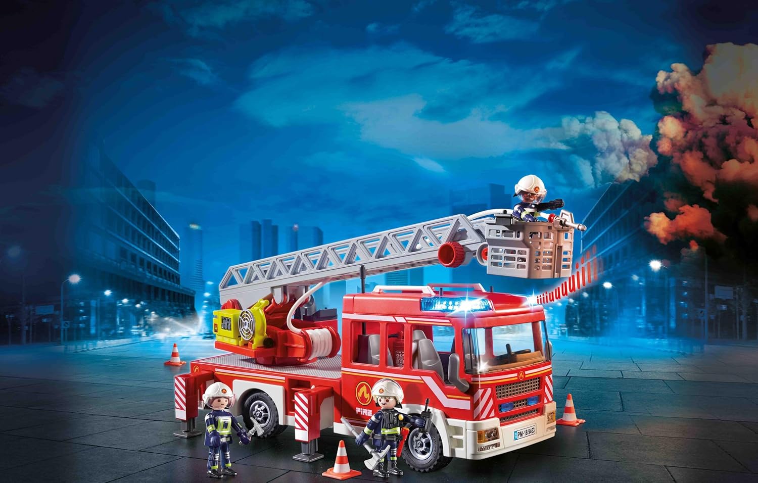 Playmobil Fire Ladder Unit - Firefighting Toy Set Playmobil Fire Ladder Unit - Firefighting Toy Set