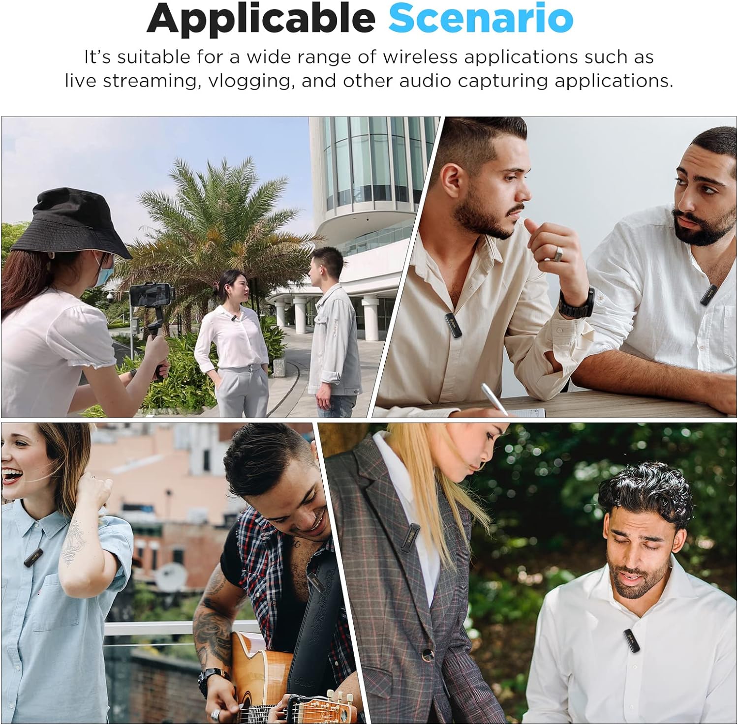 Boya USB-C Wireless Lavalier Microphone Mini Type-C Microphone with Noise Cancelling for OSM Action Boya USB-C Wireless Lavalier Microphone Mini Type-C Microphone with Noise Cancelling for OSM Action