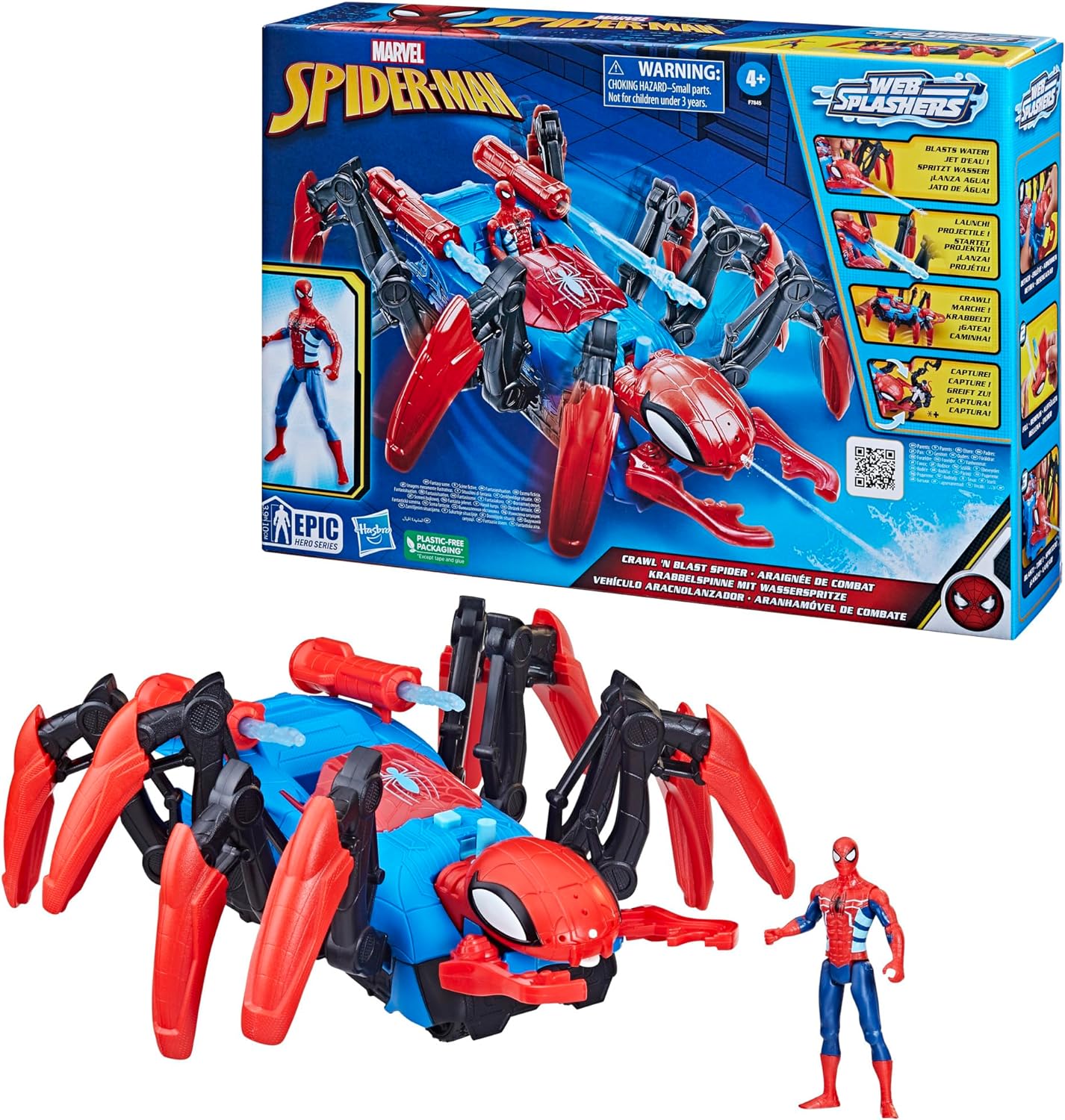 Hasbro Spd Crawl N Blast Spider Hasbro Spd Crawl N Blast Spider