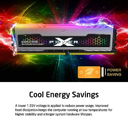 Silicon Power XPOWER Turbine RGB DDR4 Gaming UDIMM 8GB 3200MHz