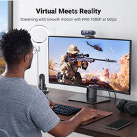 UGREEN 2K Webcam with Dual Mic & Autofocus for PC