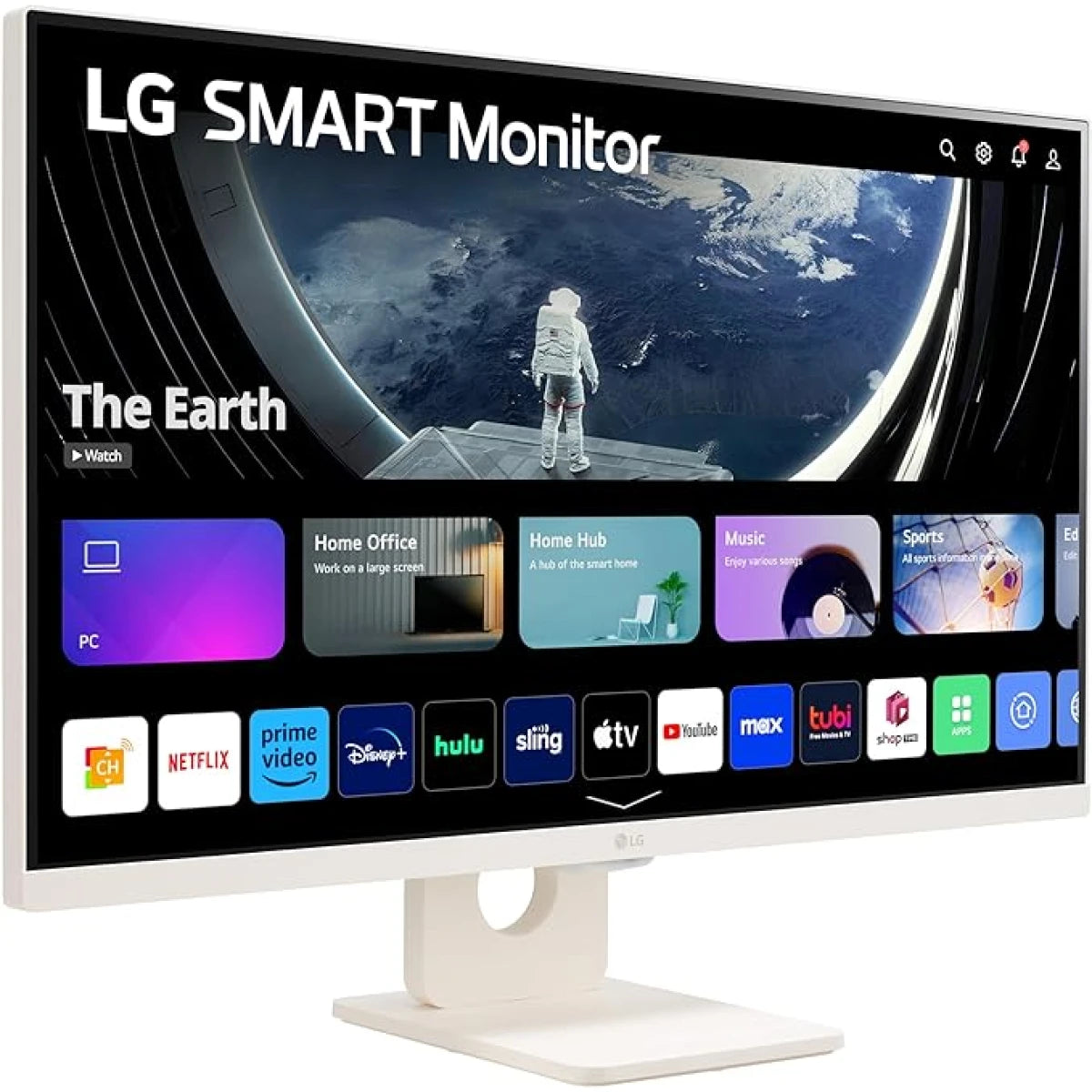 شاشة LG الذكية FHD IPS MyView مقاس 27 بوصة مع نظام التشغيل webOS ومكبرات صوت مدمجة