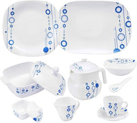 Royalford RF9760 Opalware 97-Piece Elegant Dinner Set