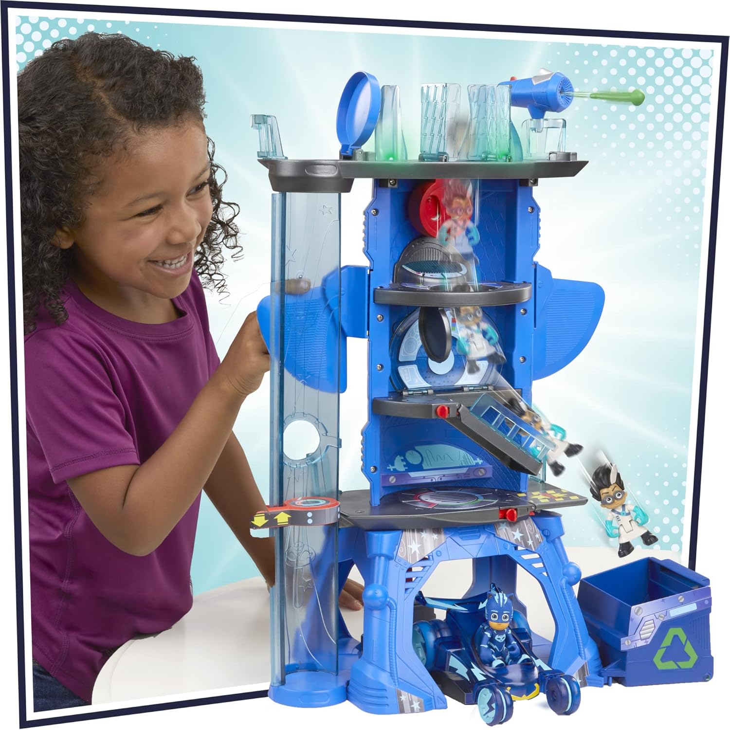 Hasbro PJ Masks Deluxe Battle HQ Playset -Adventure for Kids